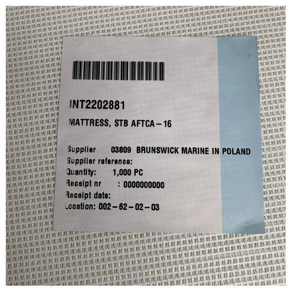 Quicksilver 645 Cabin Cushion Starboard Side Aft Grey - 2202881