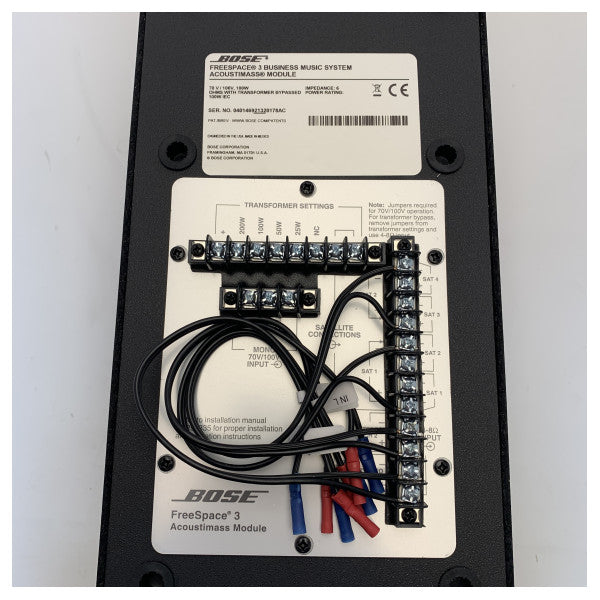 Moduł subwoofera Bose pro Freespace 3 black acoustimass -