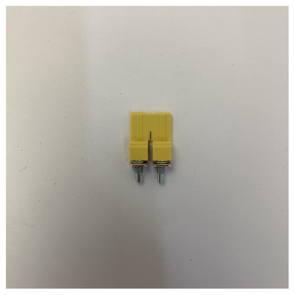 WQV 6/2 2-Pole Cross Connector Jumper for Terminal Blocks - Yellow - 22222-ELC-W