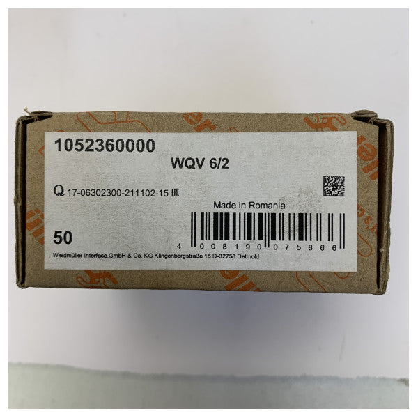 WQV 6/2 2-Pole Cross Connector Jumper for Terminal Blocks - Yellow - 22222-ELC-W