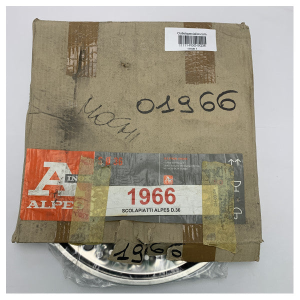 Escorredor de pratos Alpes SQ36 36cm em aço inoxidável