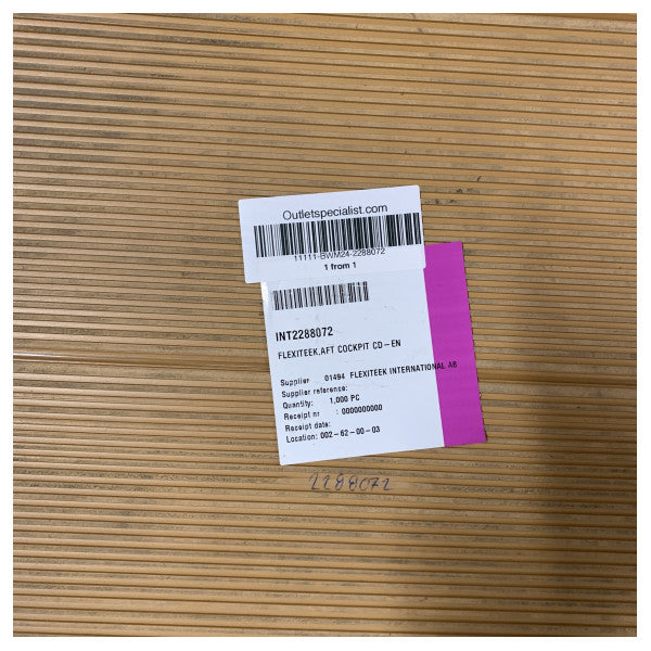 Quicksilver Flexiteek Synthetic Teak Boat Decking for aft Cockpit floor - 2288072