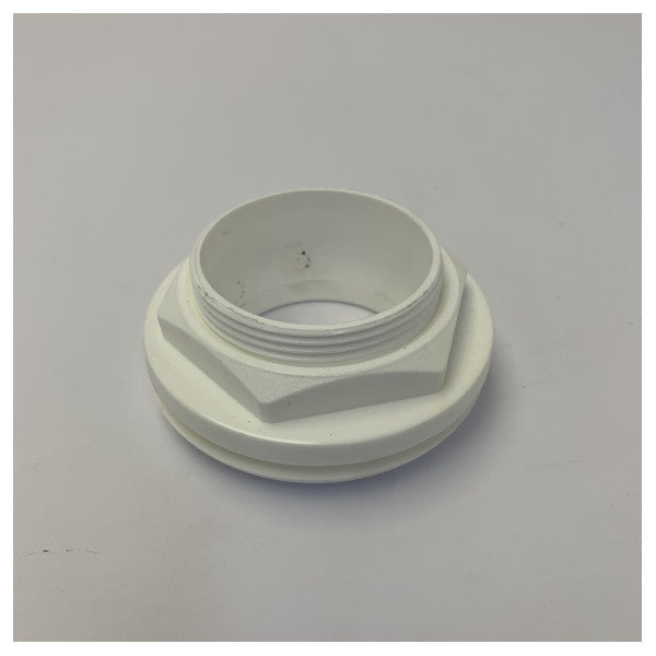 Marine toalett rørdeksel flens 48 mm hvit - yacht rørleggerrosett FI48