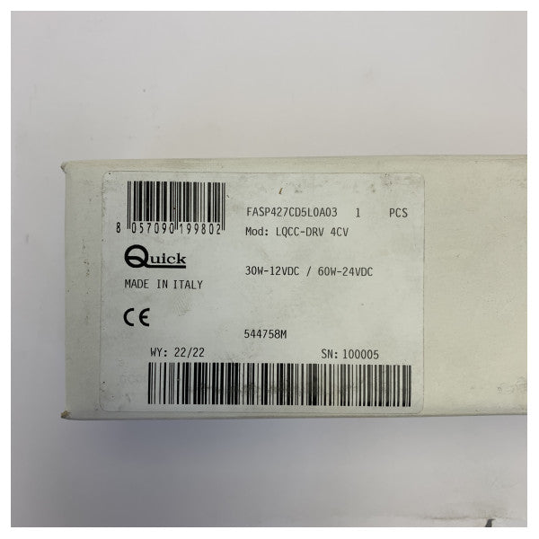 Quick L-QCC-DRV 4CV RGBW LEDストリップドライバー カラーコントロール 12/24V