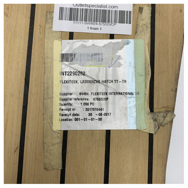 Flexiteak Quicksilver 675 Sundeck en Open zwemladderluik teak cover