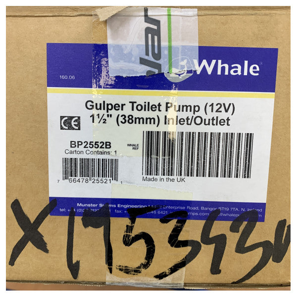 Whale BP2552B pumpa za morski WC - pumpa za ispuštanje otpadne vode
