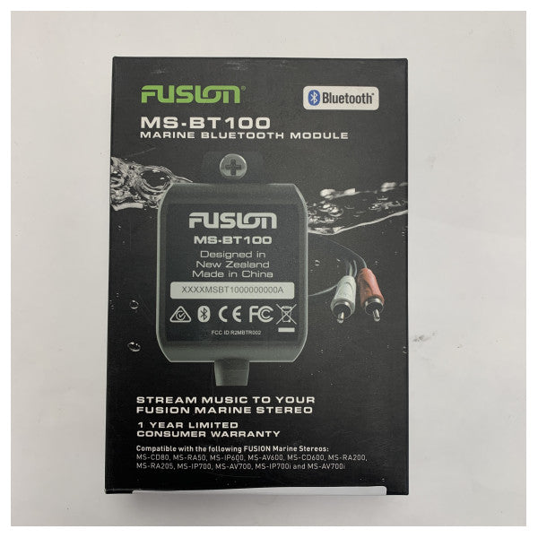 Fusion MS-BT100 Marine Bluetooth Module - Wireless Music Streaming for Fusion Marine Stereos