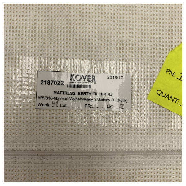 Quicksilver Captur 810 Arvor Berth Filler Mattress Grey - 2187022