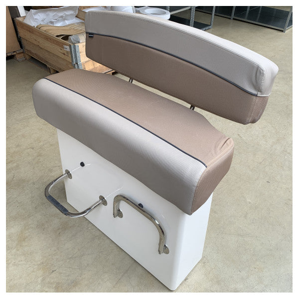 Bekväm och hållbar Quicksilver 805SD marin lutande post med förvaring och fotstöd i rostfritt stål