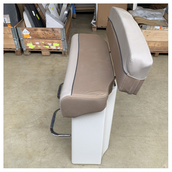 Bekväm och hållbar Quicksilver 805SD marin lutande post med förvaring och fotstöd i rostfritt stål