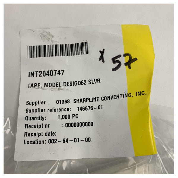 Uttern D62 orijinal yan montaj logosu - çıkartma - 146676-01