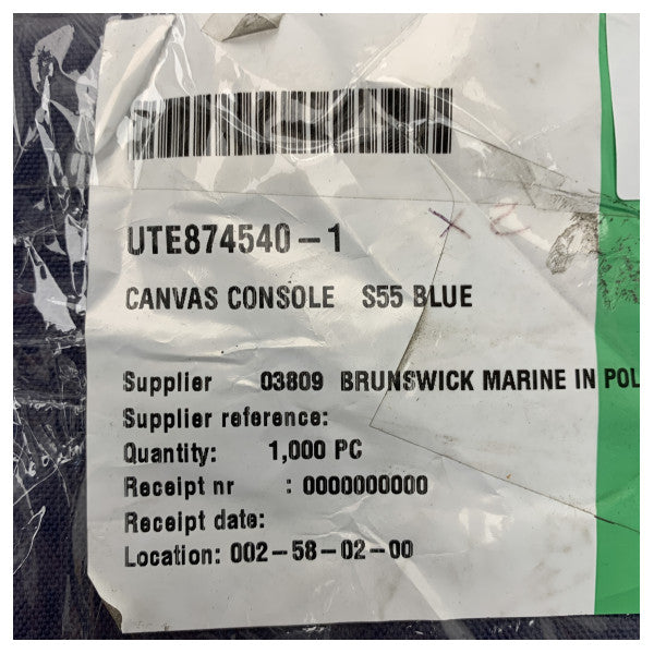 Cubierta de consola del asiento piloto Uttern S55 Canvass Blue - 874540-1