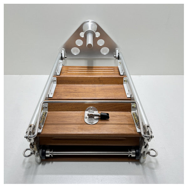 Nemo Stainless Steel Yacht Swim Ladder with Teak Steps - Durable Marine Boarding Ladder