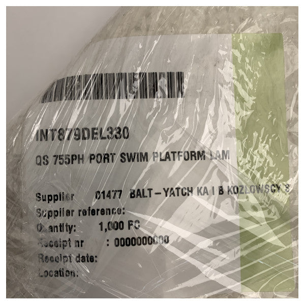 Quicksilver 755 Pilot House Port Side GRP Swim Platform White Coated - 879DEL330