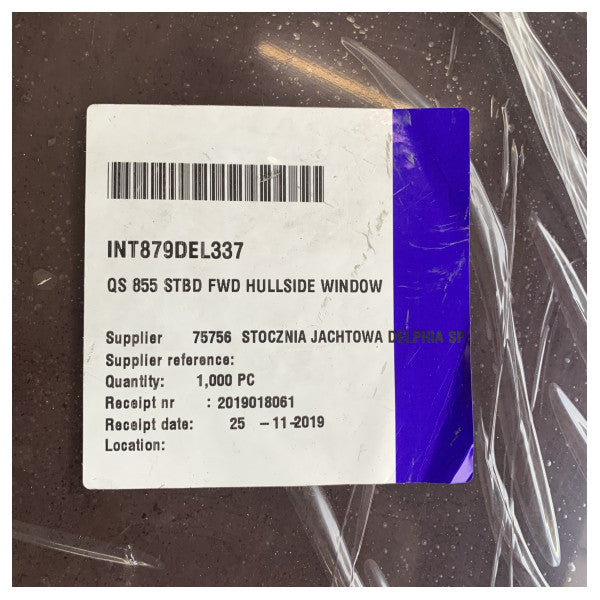 Quicksilver 855 Starboard Ön Gövde Yanı Ekstra Pencere - 879DEL337