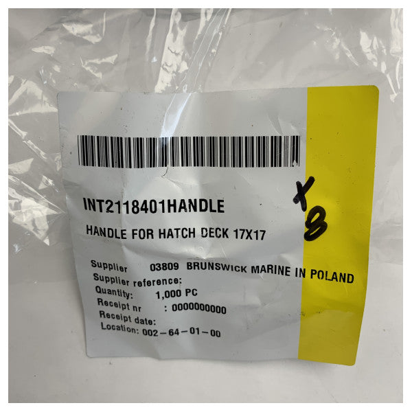 Mango de cierre de repuesto para escotilla Bomar P2000-18-RA-IO negro