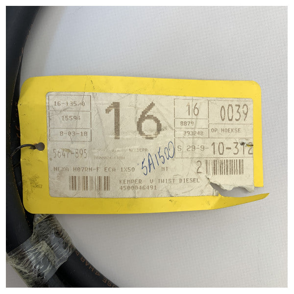 Гъвкав черен кабел за акумулаторни батерии 50 mm2 Nexans 2M - 1x50MM-2M