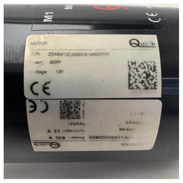 Quick Totem TM3 Stainless Steel Electric Capstan 800W 12V - FSTM31000000B0