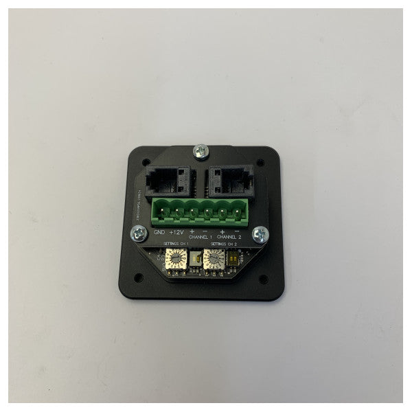 Simarine 2-Button Light Switch Panel with Dimmer - Black 12V/24V - NLS-2