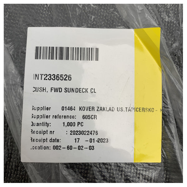 Quicksilver 605 Cruiser forward sundeck inlay cushion brown - 2336526