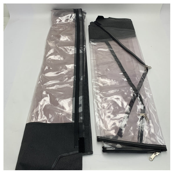 Uttern S62 Bimini Enclosure Canvass Kit with Windows Black - VK_UTS62BIS1