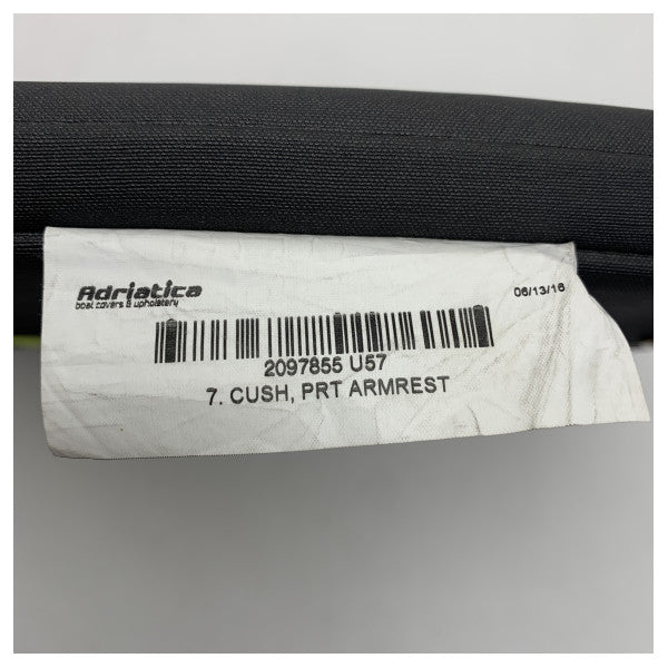 Uttern Armrest Cushion Antracite за D/T57 - Издръжлив, удобен аксесоар за седалки на лодка