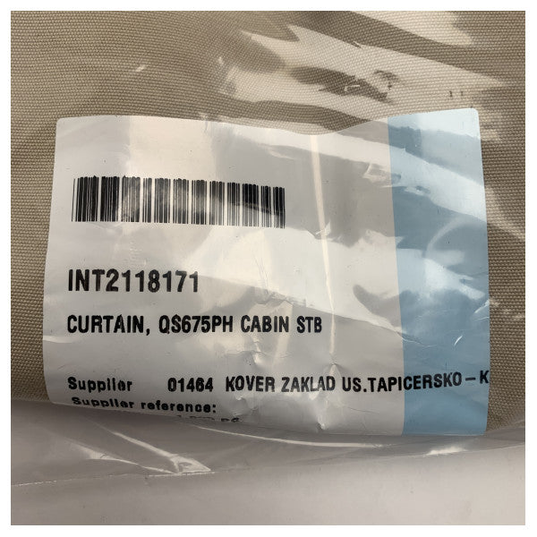 Quicksilver 675 Пилотска къща Завеса за кабината от дясната страна Бежова - 2118171