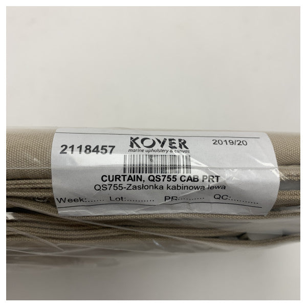 Quicksilver Activ 755 Cabin Portside Cabin Curtain Beige - 2118457