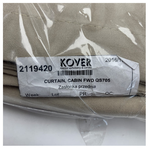 Quicksilver Activ 705 Forward Cabin Curtain Beige - 2119420