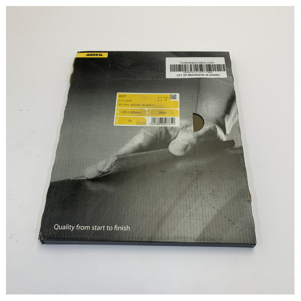 Mirka WPF vandfast slibepapir korn P400 230x280 mm - 22222-ELC-WPF-P400