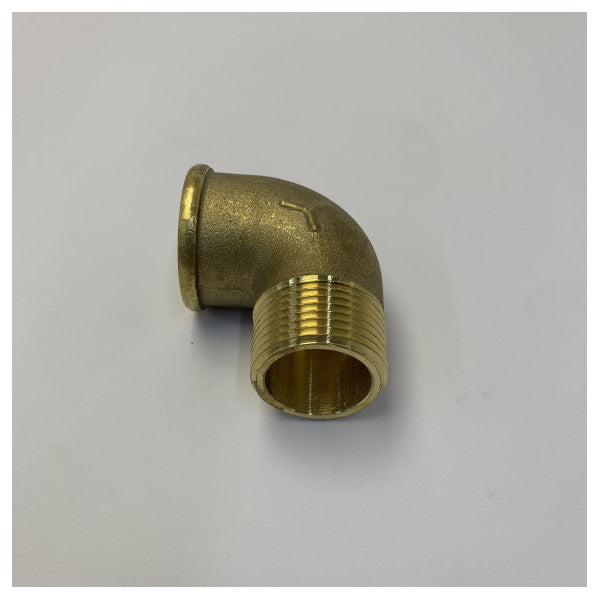 Maestrini 1inch Chrome Brass 90 Degree Hose Tail Elbow Fitting - 7092F
