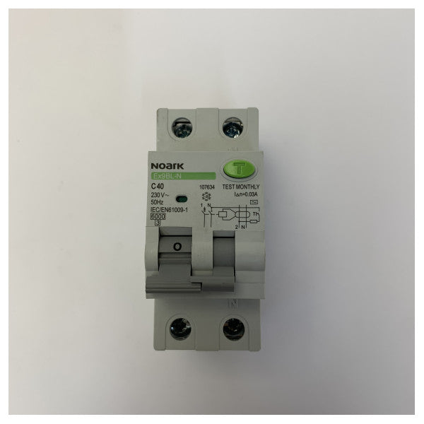 Noark KZS C40 Fehlerstrom-Schutzschalter RCBO 40A 30mA C40