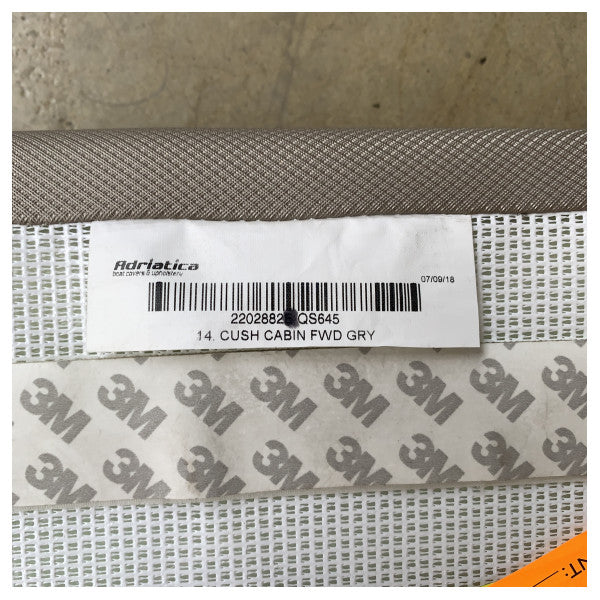 Quicksilver Active 645 forward cabin insert mattress cushion grey - 2202882