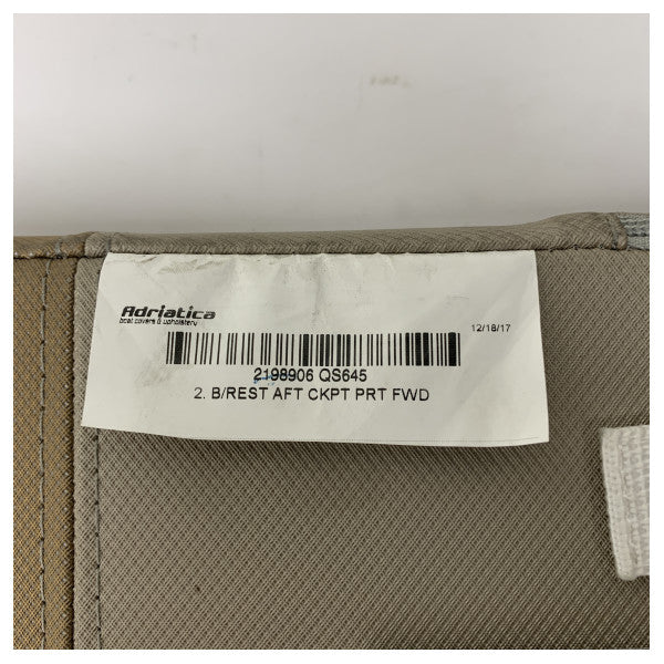 Cojín de respaldo Quicksilver Active 645 en la parte trasera del cockpit lado de estribor - 2198906