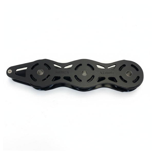 Harken 6053 Organizador de cubierta ESP de 57 mm con 3 roldanas - Herrajes para yates