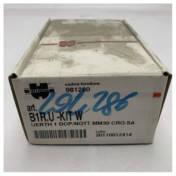 Serratura per porta scorrevole in acciaio inox Wurth per uso navale - B1R.U-KIT W