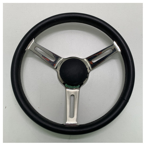 ISOTTA Cesca Volante a 3 razze in acciaio inox nero - 350 mm