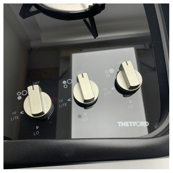 موقد غاز بحري محمول Thetford SHB16998-SP مع 3 شعلات وإشعال شراري