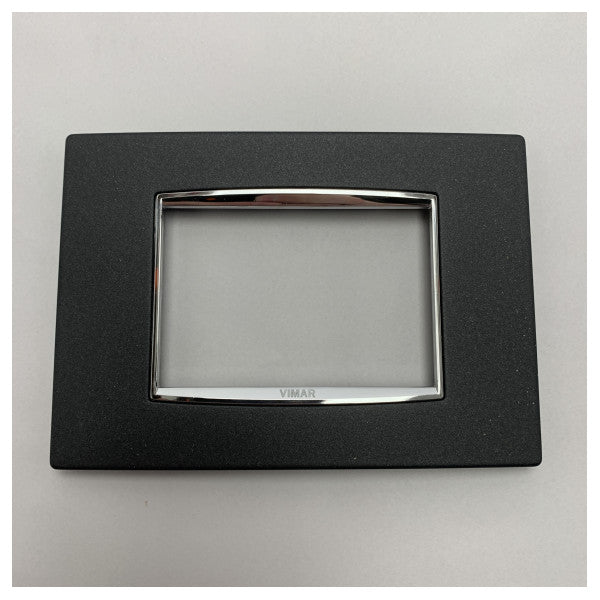 Vimar 20653.C15 Eikon Classic 3 модулі антрацит матовий накладка Vimar 20653.C15 Eikon Classic 3 модулі антрацит матовий