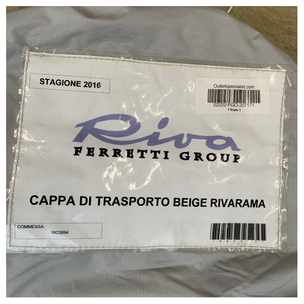 Riva Rivarama 2016 transport - full boat cover beige - 207171