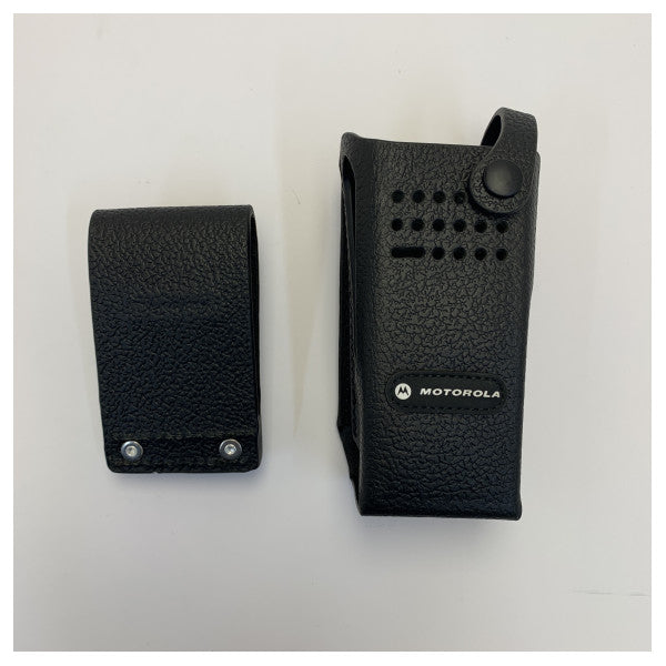 Motorola PMLN5846 Hard Leather Carry Case with 3-Inch Fixed Belt Loop