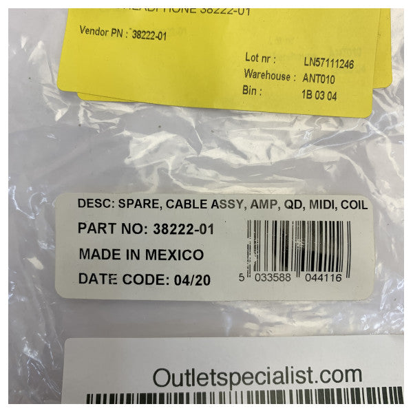 38222-01 Marine Electronics Accessory Cable - Part 38222-01