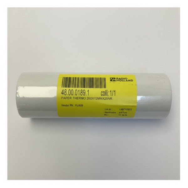 Papel térmico para fax meteorológico para JAX-9A - rollo de 260 mm x 25 m