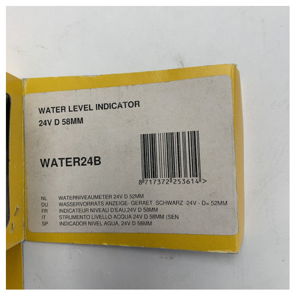 مقياس مستوى الماء البحري 24V فيتوس 52 مم - WATER24B