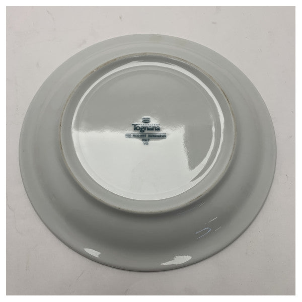 Custom Line Tognana Porcelain 21cm Plate for Marine Use - Durable, Dishwasher Safe Nautical Dinnerware