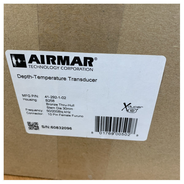 Airmar B258 Bronze-Durchbruchgeber 1 kW 50/200 kHz - Neu