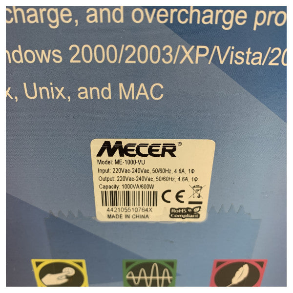 Mustek ME-1000-VU UPS 1000VA Marine Power Backup with AVR and USB Connectivity