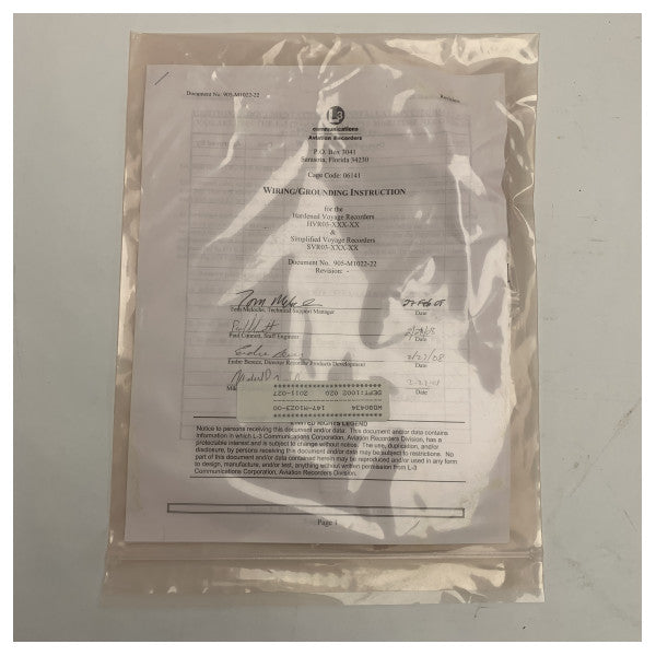 Kelvin Hughes VDR-A19 Capsula fissa sopravvissuta agli incidenti per la registrazione di dati marittimi