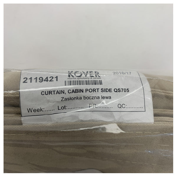 Завеса за кабината от лявата страна Quicksilver Active 705 Бежова - 2119421