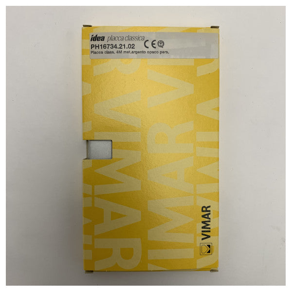 Placa de Interruptor Elétrico Marítimo de 4 Gangs Vimar Z1 Classic Matte Silver - 16734.21.02
